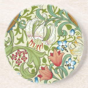 William Morris Fine Garden Lily Wallpaper Coaster