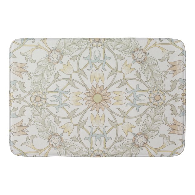 William Morris Floral Bath Mat (Front)