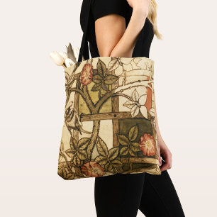 William Morris Floral Bird Trellis Shoulder Bag