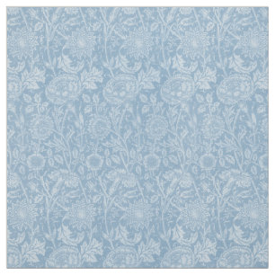 William Morris Floral Blue Fabric