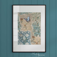 William Morris Floral Butterfly Garden Decoupage