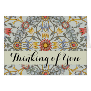 William Morris Floral Circle Flower Illustration