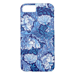 William Morris Floral, Cobalt Blue and White iPhone 8/7 Case