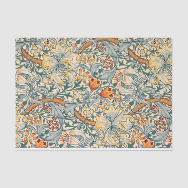 William Morris Floral Design Tissue Paper (Front)