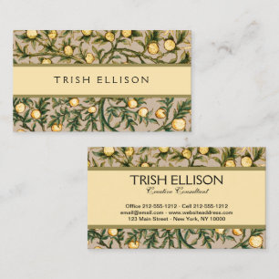 William Morris Floral Fruit Garden Flower Classic Business Card