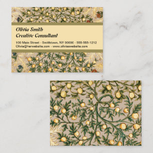 William Morris Floral Fruit Garden Flower Classic Business Card