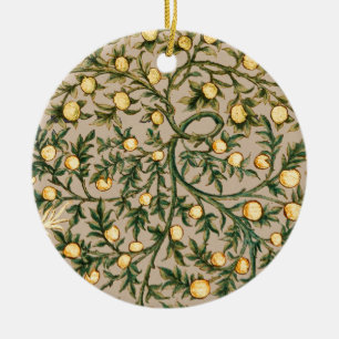 William Morris Floral Fruit Garden Flower Classic Ceramic Ornament