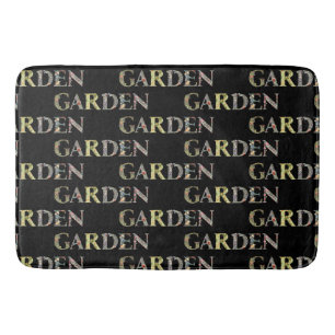 William Morris Floral Garden Motto and Frame Bath Mat