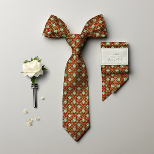 William Morris Floral Golden Star Men's  Tie