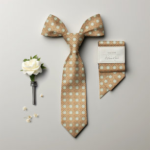 William Morris Floral Golden Star Men's Tie