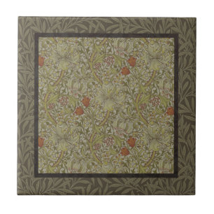 William Morris Floral lily willow art print design Tile