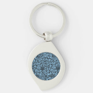 William Morris Floral Pattern Bird Anenome Key Ring