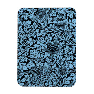 William Morris Floral Pattern Bird Anenome Magnet