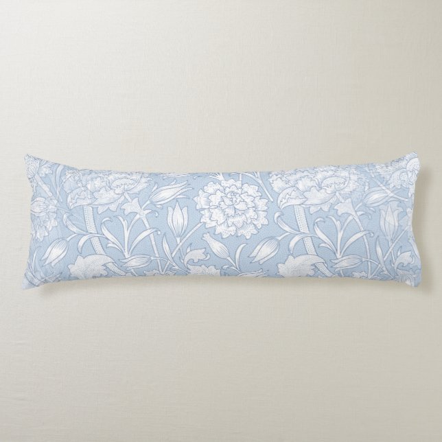 William Morris Floral Pattern in Blue Body Cushion (Front)