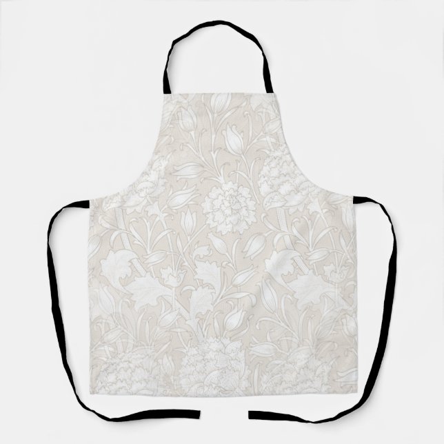 William Morris Floral Pattern in Sepia  Apron (Front)
