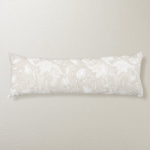 William Morris Floral Pattern in Sepia Body Cushion