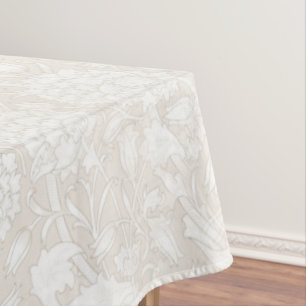 William Morris Floral Pattern in Sepia  Tablecloth