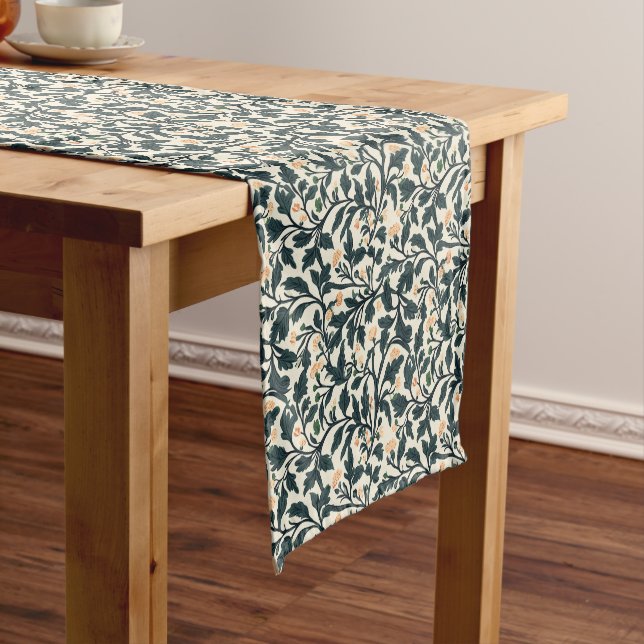 William Morris Floral Pattern  Short Table Runner (In Situ)