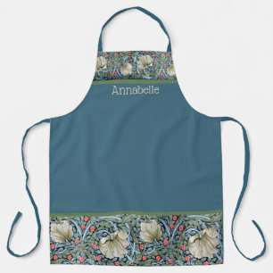 William Morris Floral Print Personalize Apron