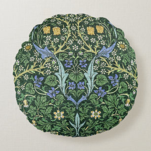 William Morris Floral Vintage Art Round Cushion