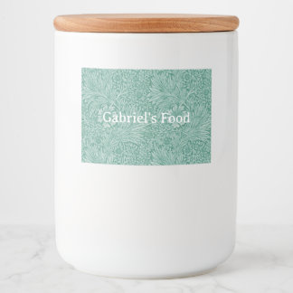 William Morris Floral Wallpaper Food Label