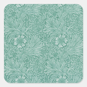 William Morris Floral Wallpaper Square Sticker
