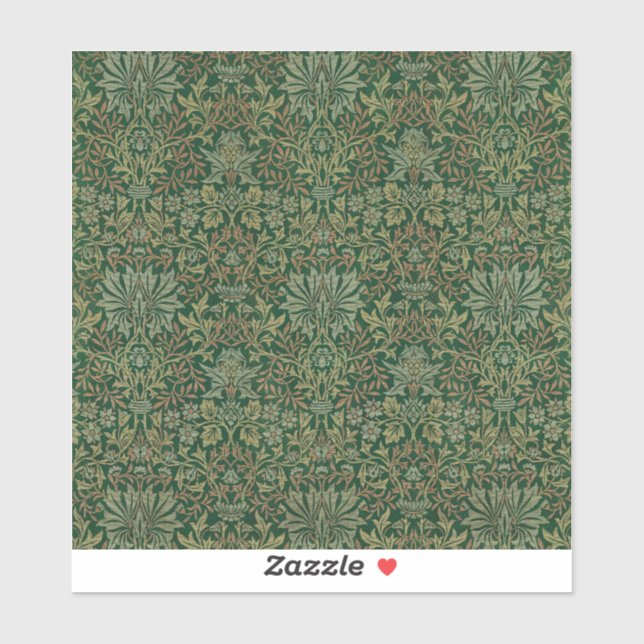 William Morris Flower Garden-Greens (Sheet)