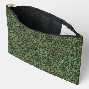 William Morris Flower Garden-Greens Accessory Pouch