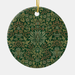 William Morris Flower Garden-Greens Ceramic Ornament