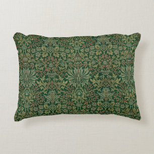 William Morris Flower Garden-Greens Decorative Cushion