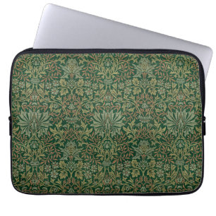 William Morris Flower Garden-Greens Laptop Sleeve