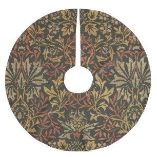 William Morris Flower Garden Tapestry Brushed Polyester Tree Skirt