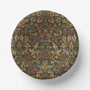 William Morris Flower Garden Tapestry Paper Plate
