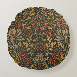 William Morris Flower Garden Tapestry Round Cushion