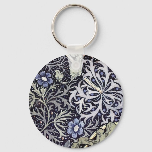 William Morris - Flowers Key Ring (Front)