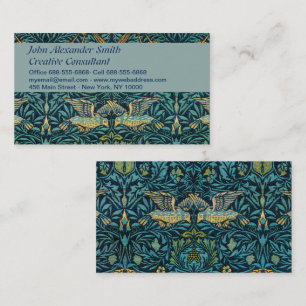 William Morris Flying Birds & Floral Pattern Business Card