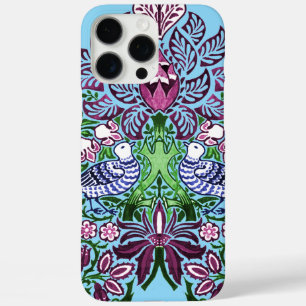 William Morris Folk Art Birds Flowers Acorns iPhone 16 Pro Max Case