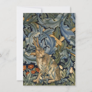 William Morris Forest Rabbit Floral Art Nouveau