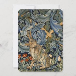 William Morris Forest Rabbit Floral Art Nouveau