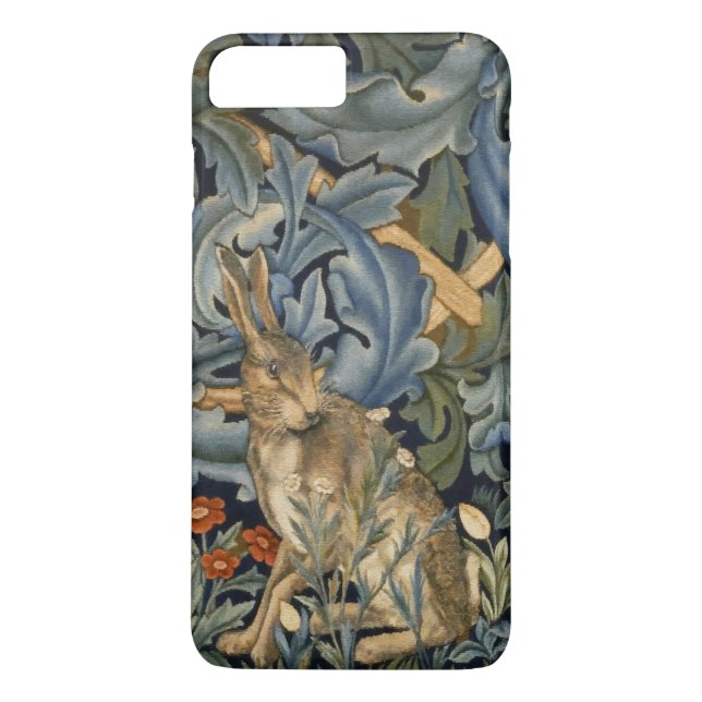 William Morris Forest Rabbit Floral Art Nouveau Case-Mate iPhone Case (Back)