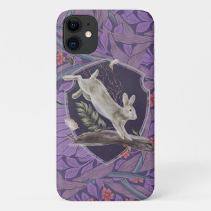 William Morris Forest Rabbit Floral Art Nouveau iPhone 11 Case