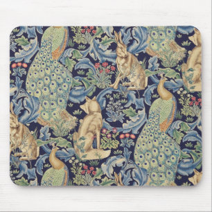 William Morris Forest Rabbit Mouse Pad