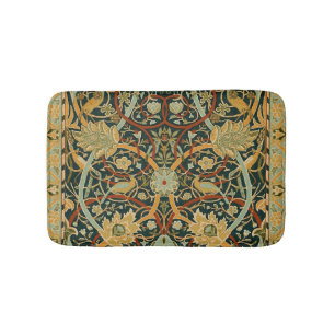 William Morris Forest Tapestry Pattern: Vintage Bath Mat