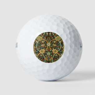 William Morris Forest Tapestry Pattern: Vintage Golf Balls