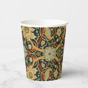 William Morris Forest Tapestry Pattern: Vintage Paper Cups
