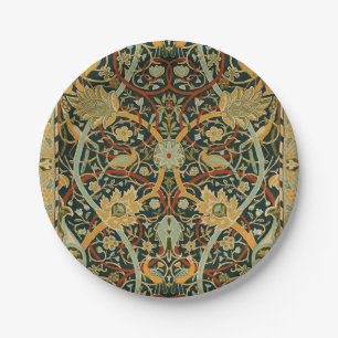 William Morris Forest Tapestry Pattern: Vintage Paper Plate