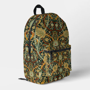 William Morris Forest Tapestry Pattern: Vintage Printed Backpack