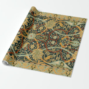 William Morris Forest Tapestry Pattern: Vintage Wrapping Paper