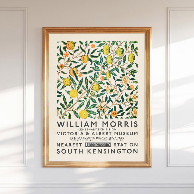 William Morris Fruit or Pomegranate Lemons Tree Poster (Creator Uploaded)