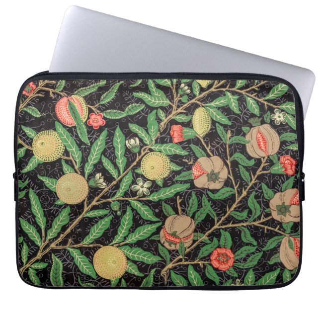 William Morris Fruit pattern Vintage Laptop Sleeve (Front)
